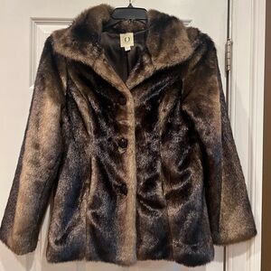 Chic Brown Faux Fur Teddy Jacket